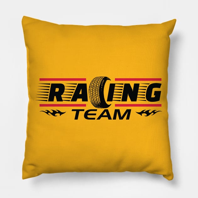 Racing Team Pillow by nektarinchen