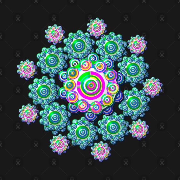 Flower Power Crazy Colour Design by emyzingdesignz