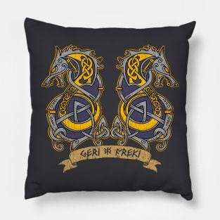 Geri & Freki: Odin's Companions Pillow