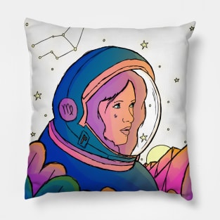 Virgo astronaut Pillow