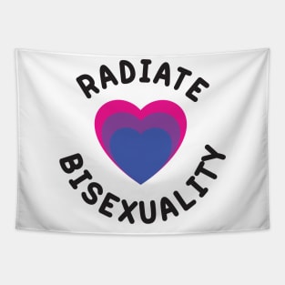 Radiate Bisexuality | Black Text Edition Tapestry