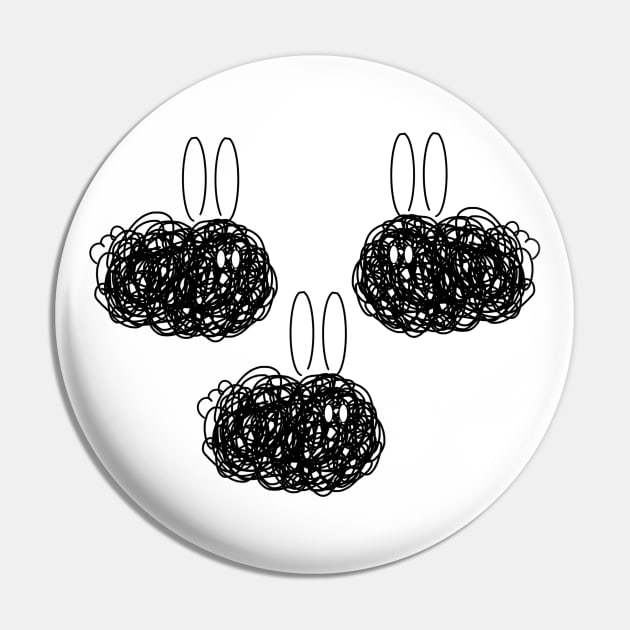 Dust Bunnies Pin by imsnos
