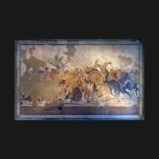 Battle of Alexander the Great and Darius III mosaic T-Shirt