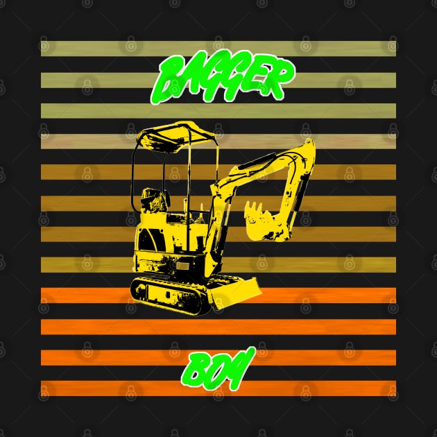 Bagger boy - bagger - digger design to kids by WOS