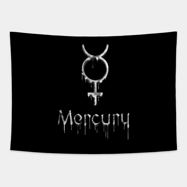 Quicksilver Mercury Tapestry by Pixel Dreams