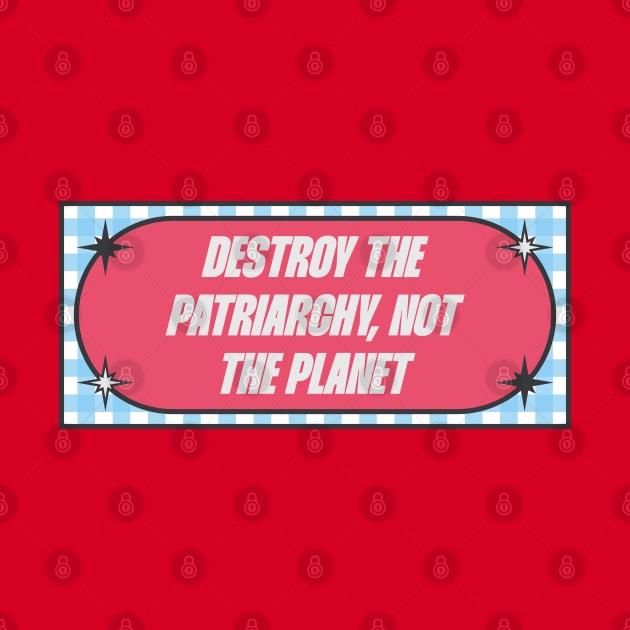 Destroy The Patriarchy Not The Planet by Football from the Left