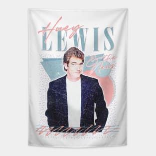 Huey Lewis & The News // 80s Retro Faded Style Design Tapestry