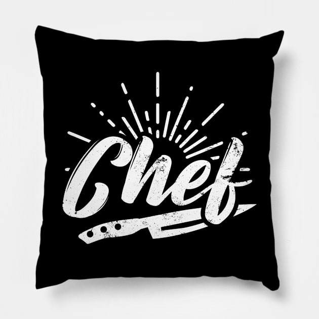 Chef Knife T Shirt | I Am the Chef Gift Pillow by Gawkclothing