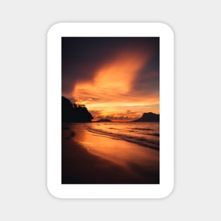 Sunset beach Magnet