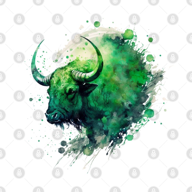 Watercolor Zodiac - Taurus by RavenMoon