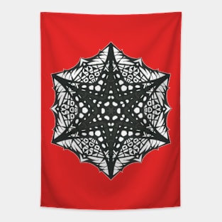 38C Unique Black White Abstract Mandala Tapestry