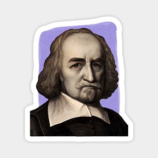 English Philosopher Thomas Hobbes illustration Magnet