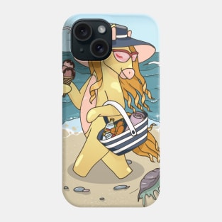 horse on the beach Phone Case