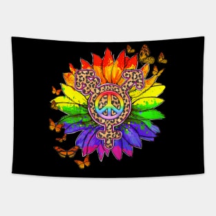 Leopard Pe Sign  LGBT Pride Month Tapestry