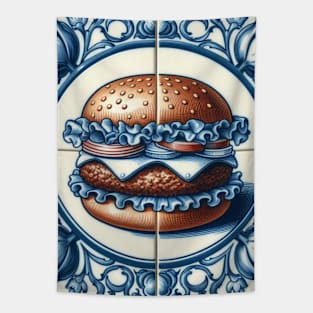 Delft Tile With Fast Food No.1 Tapestry