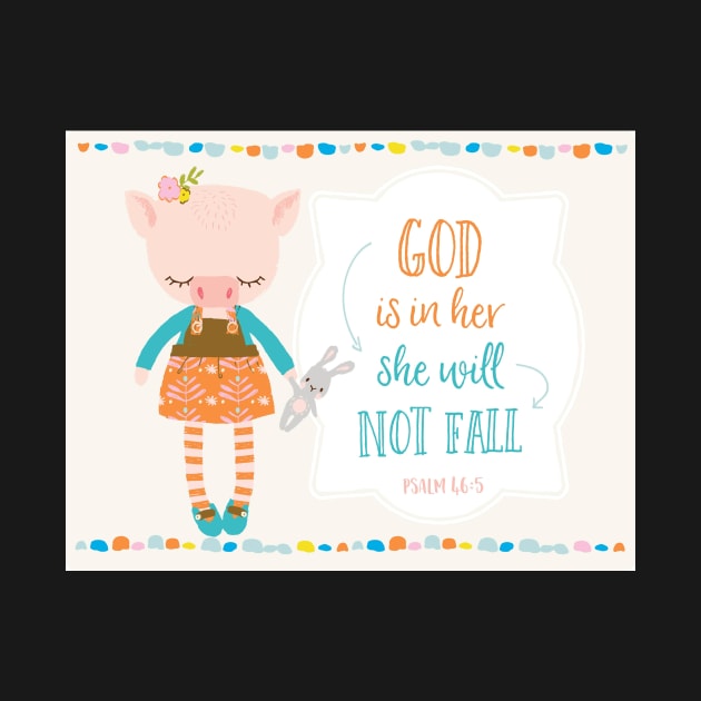 Psalm Scripture Art for Kids by greenoriginals