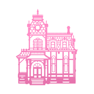 Victorian Home Pink T-Shirt