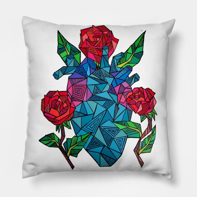 Geometric Art Pillow by Art by Rory 