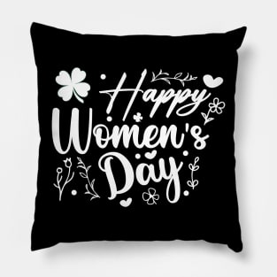 Happy International Women's Day - 8 March , Shamrock Pillow