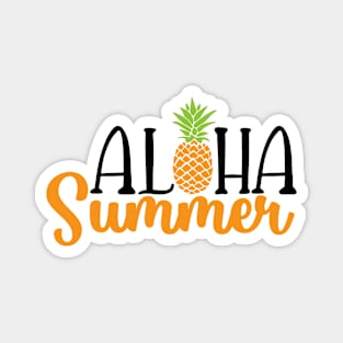 Pineapple Aloha Summer Magnet