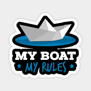 My Boat is my Rules Captain Sailor Magnet