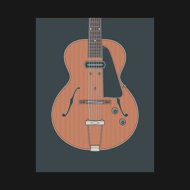 Vintage Archtop Guitar by milhad