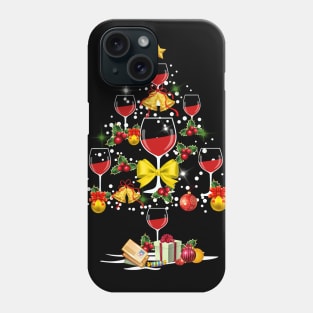 Wine Christmas Tree Phone Case