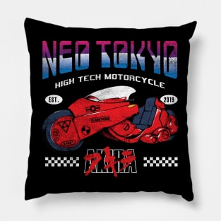 Neo Tokyo Kaneda Bike The Capsules Biker Gang Pillow