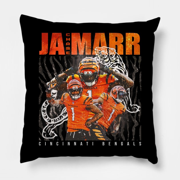 Ja'Marr Chase Pillow by Resatuki