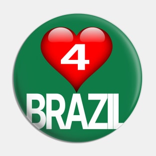 Love for Brazil Pin