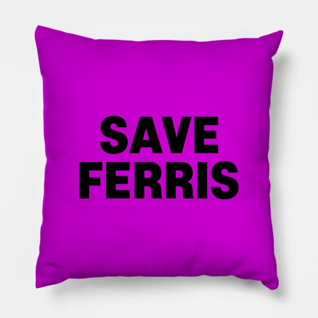 Ferris Bueler Pillow by bimsyama