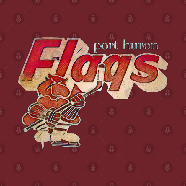 Port Huron Flags Hockey Port Huron Flags TShirt TeePublic