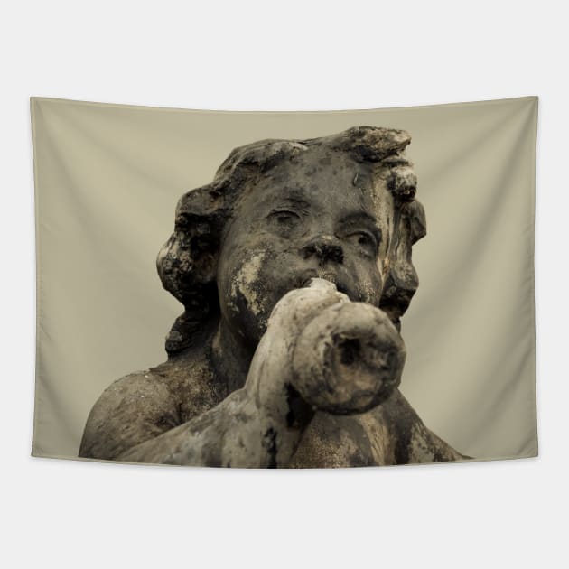 Garden Cherub Tapestry by Enzwell