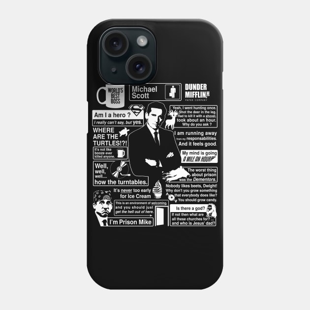 Michael Scott - Quote Phone Case by WorldsFair