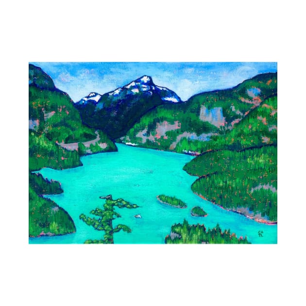 Diablo Lake, Cascade Mountains by alepekaarts