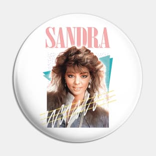 Sandra Cretu / 80s Retro Fan Art Design Pin