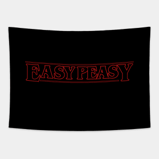 Easy Peasy 80's Quote Funny Saying Tapestry