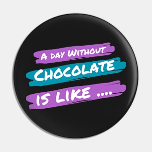 A Day Without Chocolate Is like .... Pin