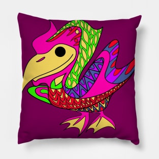 in the ocean the pelican birds ecopop pattern Pillow