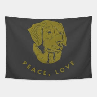 dog lovers gold Tapestry