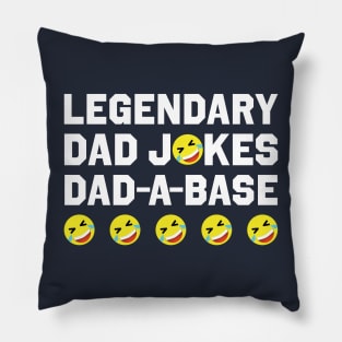 Legendary Dad Jokes Dad-A-Base Five ROFLs Pillow