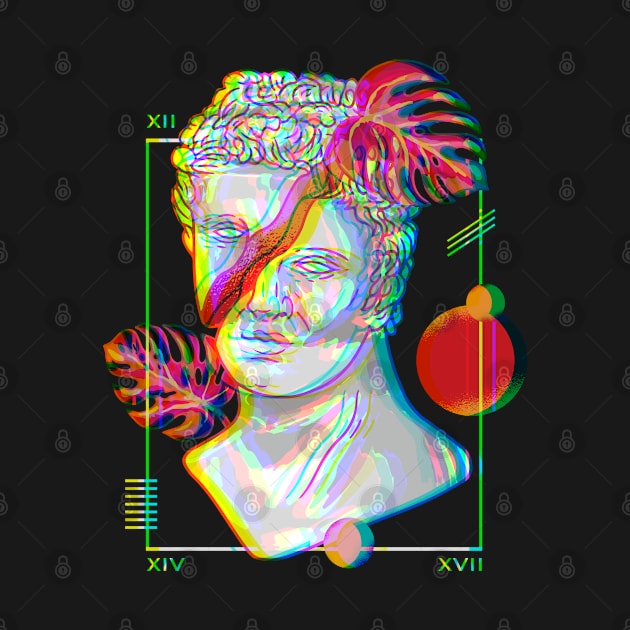 Vaporwave Aesthetic Art Retro Antique Sculpture by PlimPlom