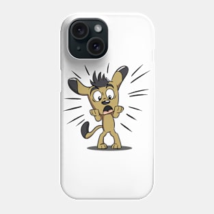 Frightened Cartoon Puppy Phone Case