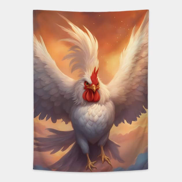 Feathered Delights Tapestry by animegirlnft