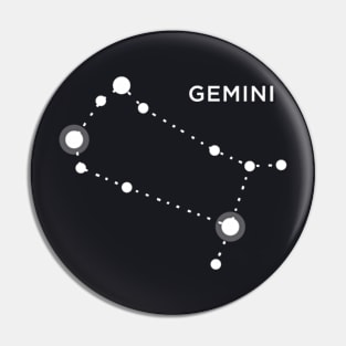 Gemini Zodiac Constellation Sign Pin