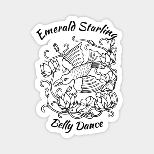 Emerald Starling Belly Dance Logo Magnet