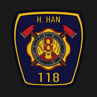 Station 118 LAFD Badge | 911 Chimney T-Shirt