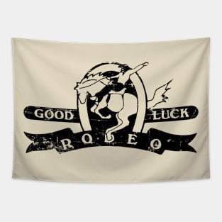 Good Luck Rodeo Lewisville Texas Black Tapestry