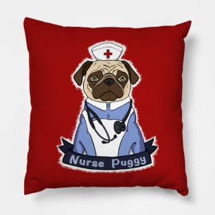 Nurse Puggy Pillow