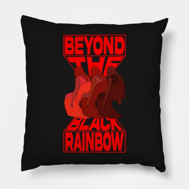 "Beyond the Black Rainbow" Pillow by motelgemini